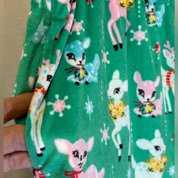 NWT Holiday Time Retro Reindeer Christmas 2-Piece Pajama Set Tik Tok - Picture 14 of 17